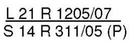 Beispiel: L21 R1205/07 durch S14 R311/05 (P)